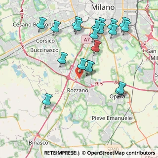 Mappa Via Montello, 20089 Rozzano MI, Italia (4.4225)