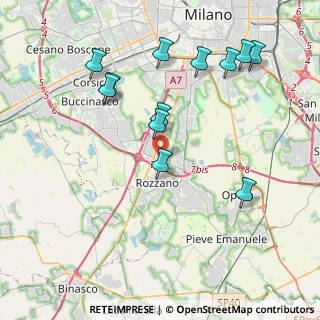 Mappa Via Montello, 20089 Rozzano MI, Italia (4.24083)