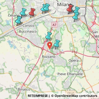 Mappa Via Montello, 20089 Rozzano MI, Italia (5.83917)