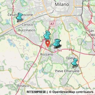 Mappa Via Montello, 20089 Rozzano MI, Italia (3.23091)