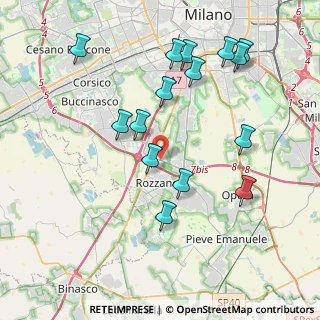 Mappa Via Montello, 20089 Rozzano MI, Italia (4.18067)