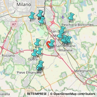 Mappa Via Goffredo Mameli, 20098 San Giuliano Milanese MI, Italia (3.745)