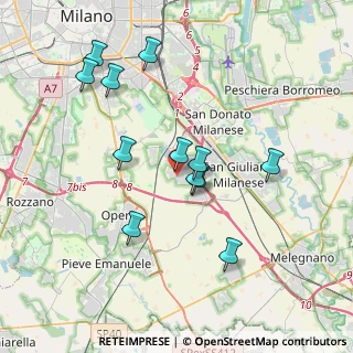 Mappa Via Goffredo Mameli, 20098 San Giuliano Milanese MI, Italia (3.59167)