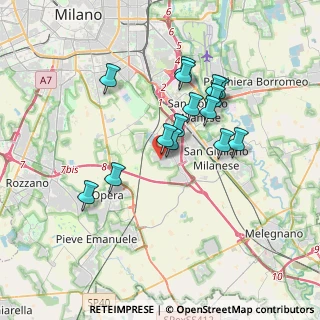 Mappa Via Goffredo Mameli, 20098 San Giuliano Milanese MI, Italia (3.08133)