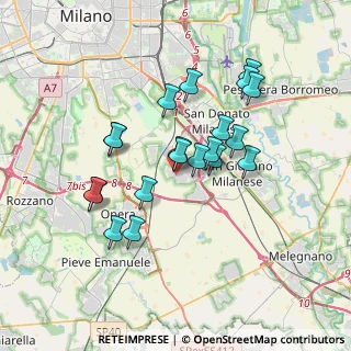 Mappa Via Goffredo Mameli, 20098 San Giuliano Milanese MI, Italia (3.081)