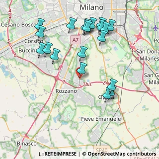 Mappa Via Eugenio Curiel, 20089 Rozzano MI, Italia (4.4535)