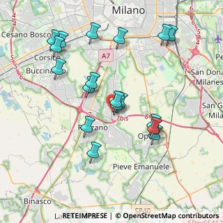 Mappa Via Eugenio Curiel, 20089 Rozzano MI, Italia (3.93222)
