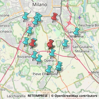 Mappa Via Enrico Fermi, 20090 Opera MI, Italia (3.68737)
