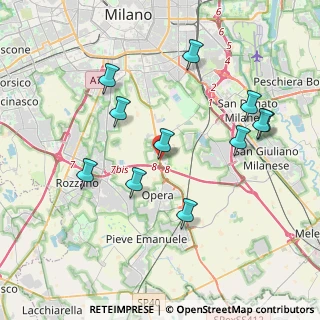 Mappa Via Enrico Fermi, 20090 Opera MI, Italia (3.94545)