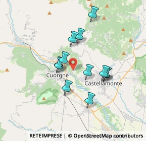 Mappa Frazione Spineto, 10082 Cuorgnè TO, Italia (2.87833)