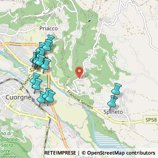Mappa Frazione Spineto, 10082 Cuorgnè TO, Italia (1.1955)
