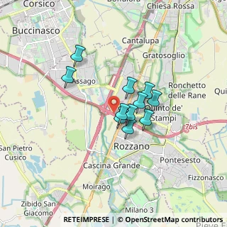 Mappa A50 Tangenziale Ovest Milano, 20089 Rozzano MI, Italia (1.16091)