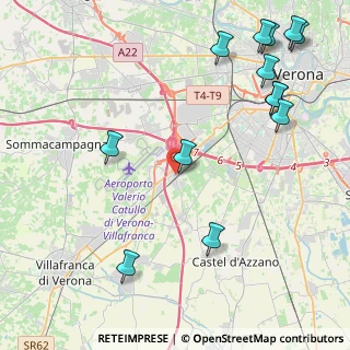 Mappa Via Veneto, 37062 Dossobuono VR, Italia (5.61)