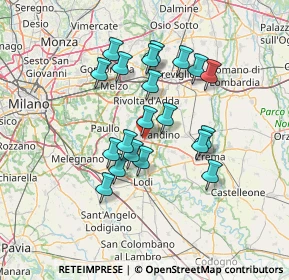Mappa Via Madonna del Bosco, 26016 Spino D'adda CR, Italia (11.8555)