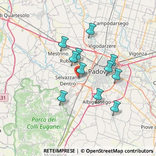 Mappa Vicolo Forno, 35030 Selvazzano Dentro PD, Italia (6.32545)