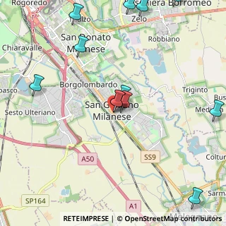Mappa Via Toscani, 20098 San Giuliano Milanese MI, Italia (2.55167)