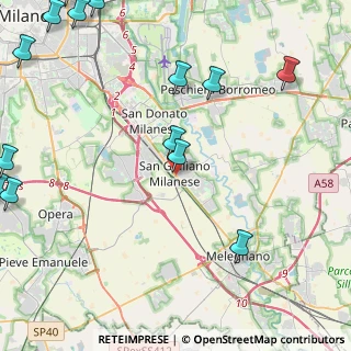 Mappa Via Roma, 20098 San Giuliano Milanese MI, Italia (6.62214)