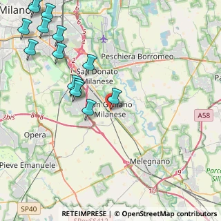 Mappa Via Toscani, 20098 San Giuliano Milanese MI, Italia (5.81733)