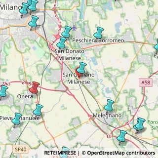 Mappa Via Roma, 20098 San Giuliano Milanese MI, Italia (7.1885)