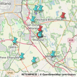 Mappa Via Roma, 20098 San Giuliano Milanese MI, Italia (4.23091)