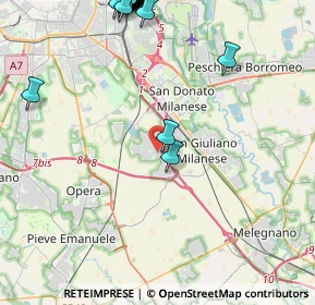 Mappa Via Lombardia, 20098 Area Industriale MI, Italia (6.213)