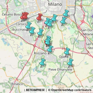 Mappa Via Serio, 20089 Rozzano MI, Italia (3.82588)