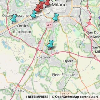 Mappa Via Serio, 20089 Rozzano MI, Italia (6.04538)