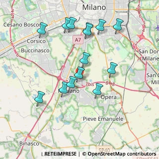 Mappa Via Serio, 20089 Rozzano MI, Italia (3.89643)
