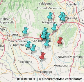 Mappa Via G. Verdi, 37047 San Bonifacio VR, Italia (10.32857)