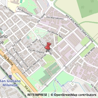 Mappa Via dei Giganti, 189, 20098 San Giuliano Milanese, Milano (Lombardia)