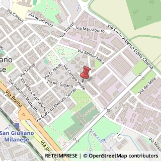 Mappa Via Serrati Menotti Giacinto, 52, 20098 San Giuliano Milanese, Milano (Lombardia)