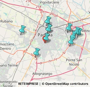 Mappa Via E. De Amicis, 35123 Padova PD, Italia (3.45455)