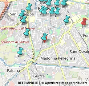 Mappa Via E. De Amicis, 35123 Padova PD, Italia (1.33421)