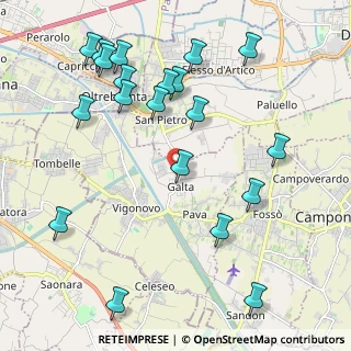 Mappa Via Battisti, 30030 Vigonovo VE, Italia (2.454)
