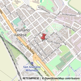 Mappa Via Nisoli, 9, 20098 San Giuliano Milanese, Milano (Lombardia)