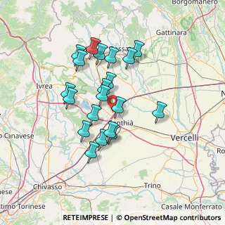 Mappa Strada Moleto, 13048 Santhià VC, Italia (12.065)