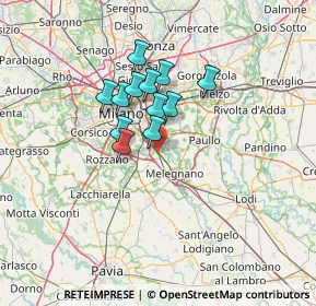 Mappa , 20098 San Giuliano Milanese MI, Italia (9.60333)