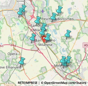 Mappa , 20098 San Giuliano Milanese MI, Italia (4.04714)