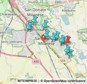 Mappa , 20098 San Giuliano Milanese MI, Italia (1.55333)