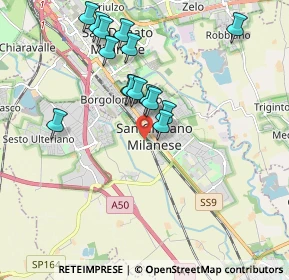 Mappa , 20098 San Giuliano Milanese MI, Italia (1.78333)