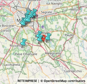 Mappa , 20098 San Giuliano Milanese MI, Italia (7.45231)