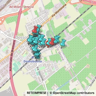 Mappa Via Centurare, 37062 Dossobuono VR, Italia (0.30714)