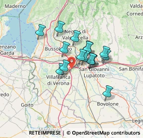 Mappa Via Centurare, 37062 Dossobuono VR, Italia (9.88188)