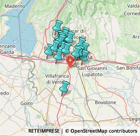 Mappa Via Centurare, 37062 Dossobuono VR, Italia (8.85579)
