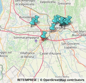 Mappa Via Centurare, 37062 Dossobuono VR, Italia (7.22154)