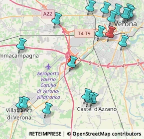 Mappa Via Centurare, 37062 Dossobuono VR, Italia (5.7885)