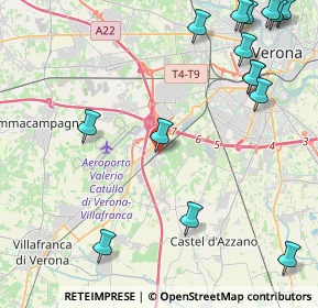 Mappa Via Centurare, 37062 Dossobuono VR, Italia (5.88267)