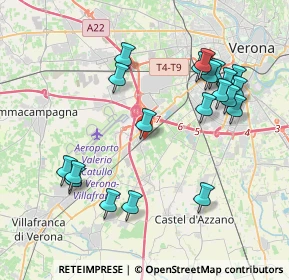 Mappa Via Centurare, 37062 Dossobuono VR, Italia (4.2255)
