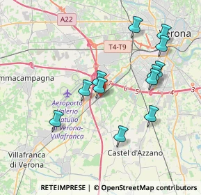Mappa Via Centurare, 37062 Dossobuono VR, Italia (3.6725)
