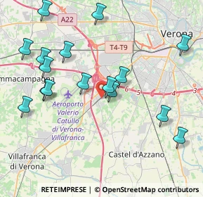 Mappa Via Centurare, 37062 Dossobuono VR, Italia (4.46438)